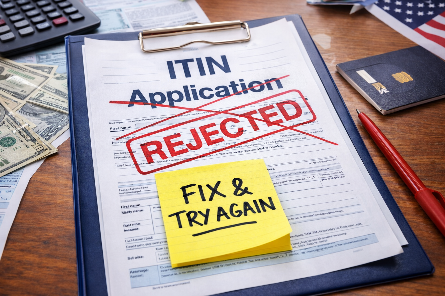 itin rejected - itin rejection assistance